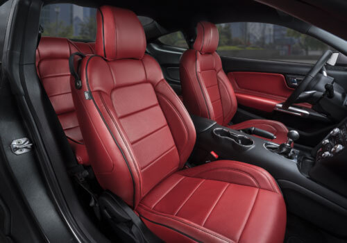 Katzkin Red Ford Mustang Leather Seats