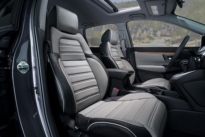 Katzkin Black & Grey Honda CRV Leather Seats