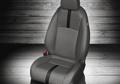 Grey and Black Honda Civic Seat Covers
