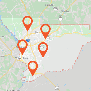 Katzkin Auto Upholstery Columbus GA Map