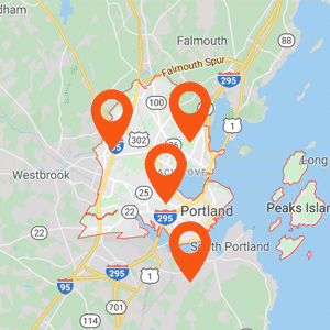 Katzkin Auto Upholstery Portland Maine Map
