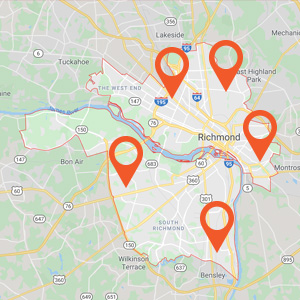 Katzkin Auto Upholstery Richmond Map